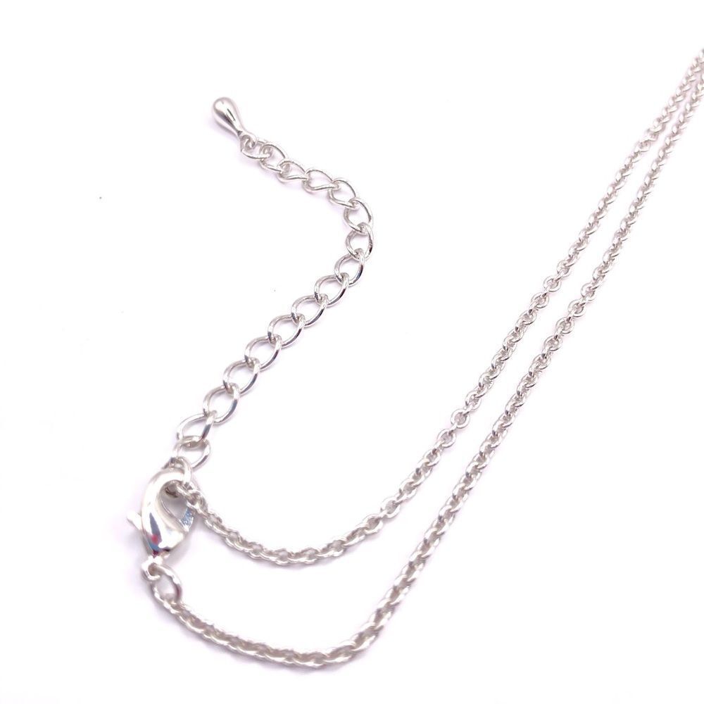 Silver and Gold Mixed Metal Rhinestone Bar Pendant Necklace - Picture 2 of 4